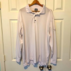 FootJoy white long sleeve polo. Size XL.